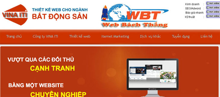 Thiết kế website nhà đất