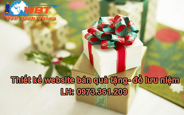 thiết kế website bán quá tặng