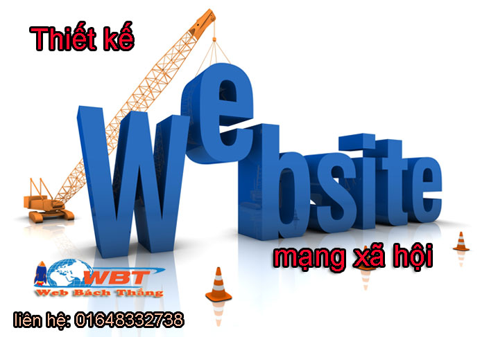 thiết kế webiste mạng xã hội