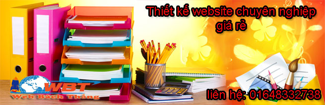 thiết kế website văn phòng phẩm