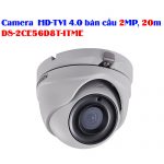Camera HD-TVI 4.0 bán cầu 2MP, 20m HIKVISION DS-2CE56D8T-ITME