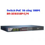 Switch PoE 16 cổng 100M HIKVISION DS-3E0318P-E/M