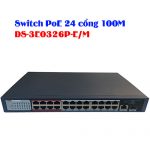 Switch PoE 24 cổng 100M HIKVISION DS-3E0326P-E/M