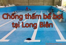 Chống thấm bể bơi tại Long Biên