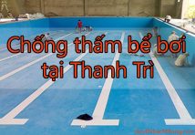 Chống thấm bể bơi tại Thanh Trì