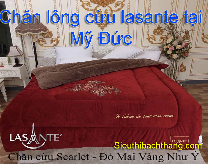 Chăn lông cừu lasante tại mỹ đức