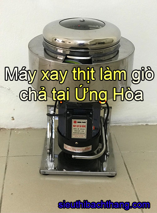 Máy xay thịt làm giò chả tại ứng hòa