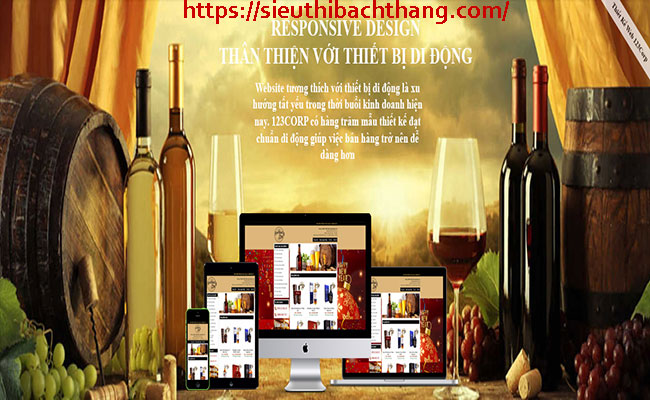 thiết kế website bán rượu