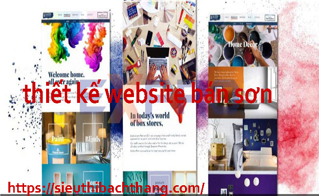 thiết kế website bán sơn