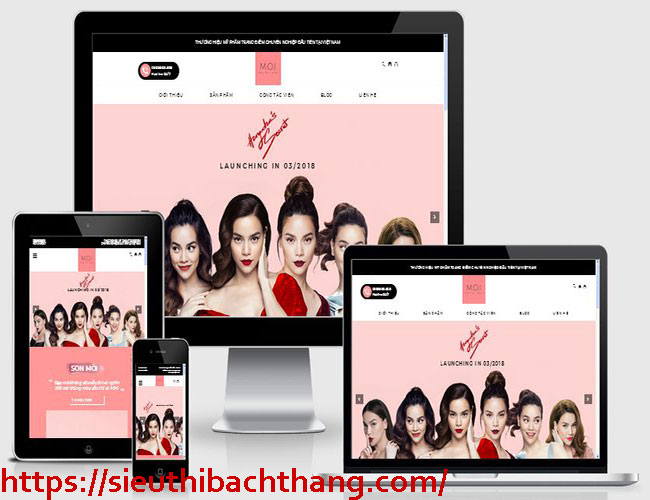 thiết kế Website bán son môi